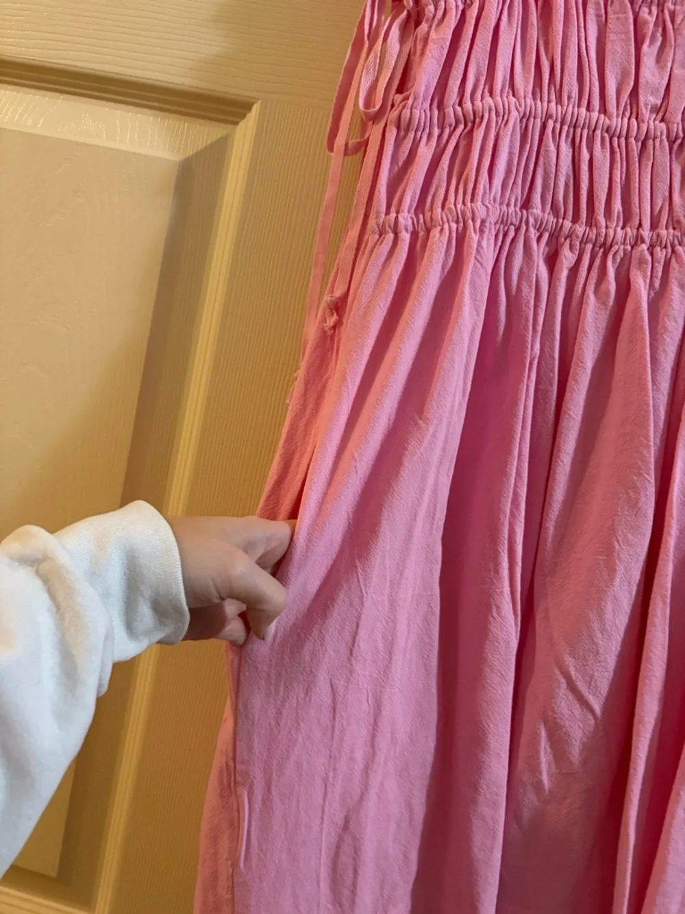 Pink Ruffled Strap Sundress - NWT - Picture 3 of 6